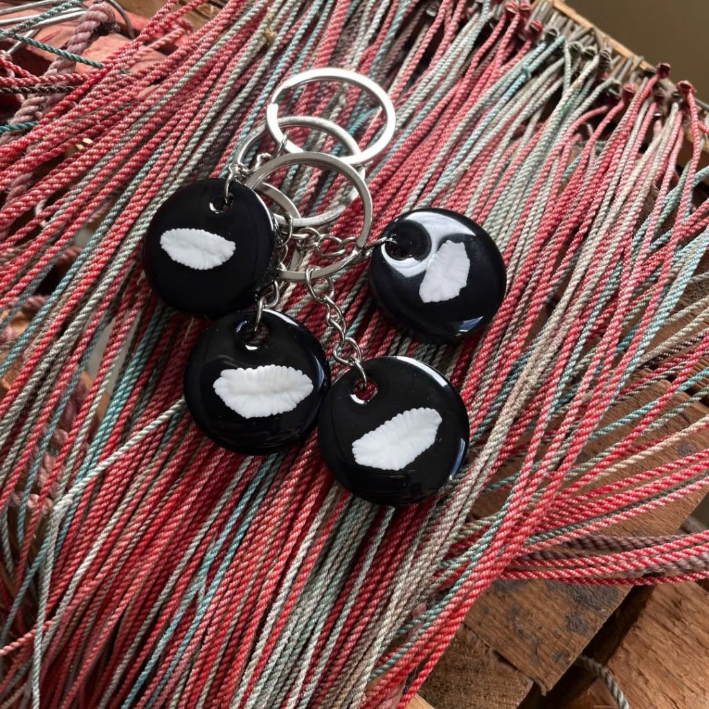 Bruket otolith keychain. Handmade in North Cape